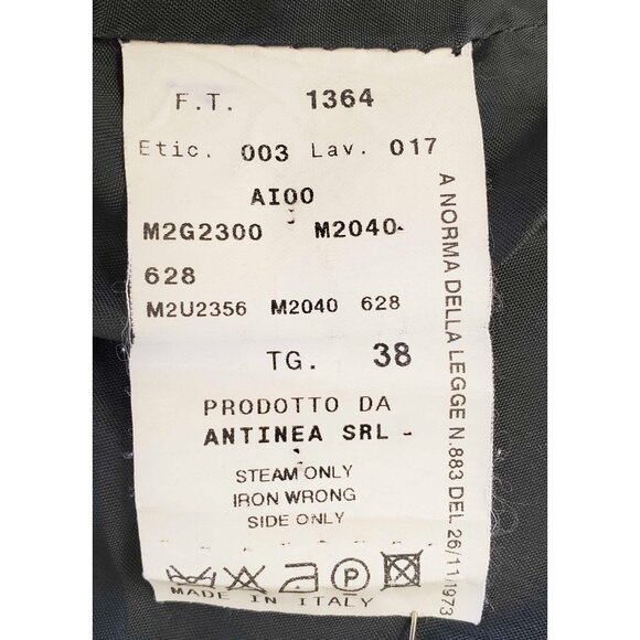 EMPORIO ARMANI Womens Dark Gray  2-Piece Pant Power Suit Blazer Jacket 38 / 40 - Picture 13 of 16